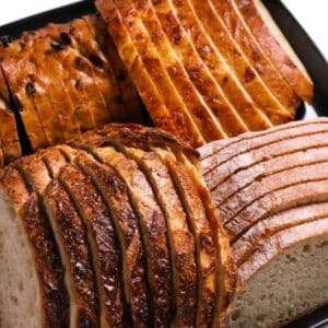 Tray of Toasted Sliced Bread